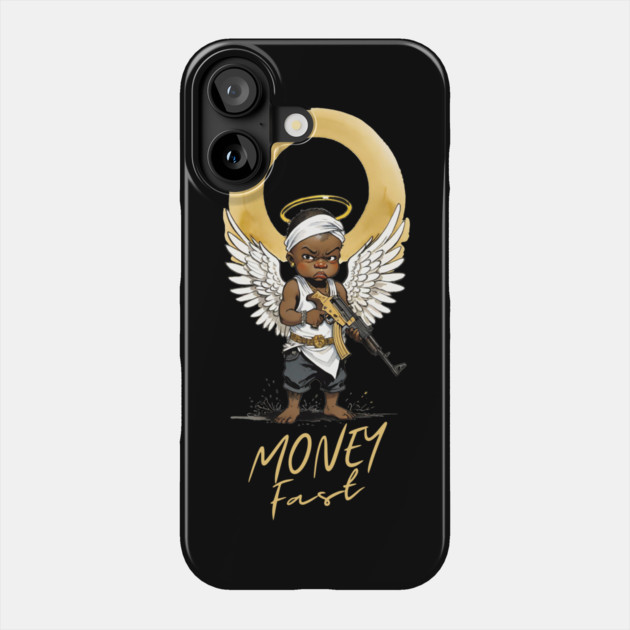 Money Fast Angel Phone Case by Demian Stipatio