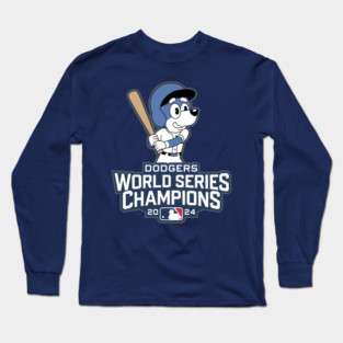 Bluey : Dodgers World Series Long Sleeve T-Shirt