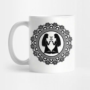 Gemini Zodiac Mandala Mug