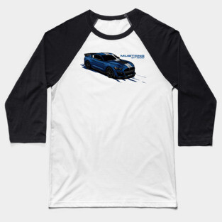 MUSTANG GT 500 - PAPAYA STREETART Baseball T-Shirt