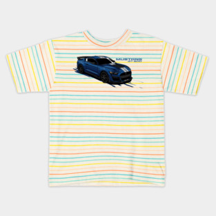 MUSTANG GT 500 - PAPAYA STREETART Kids T-Shirt