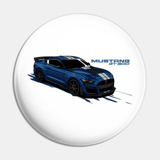 MUSTANG GT 500 - PAPAYA STREETART Pin