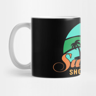 Summer Vibes, Beach Scene, Palm Trees, Summer Fun, Beach Art Mug