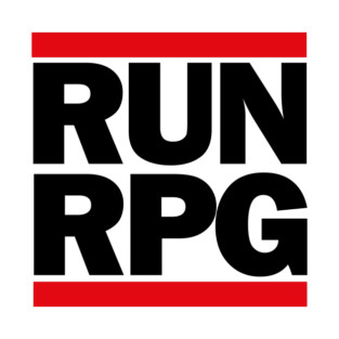 RUN RPG - black text T-Shirt