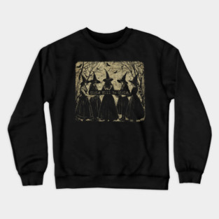 Witchy Vibes Girls Will Be Girls Vintage Crewneck Sweatshirt