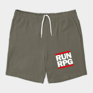 RUN RPG - white text Shorts