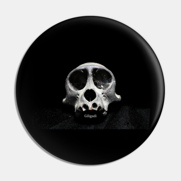 Giligadi black skull teeshirt Pin by MrGreenGenes420