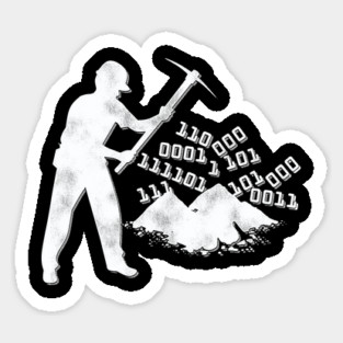 Funny Data Mining Sticker