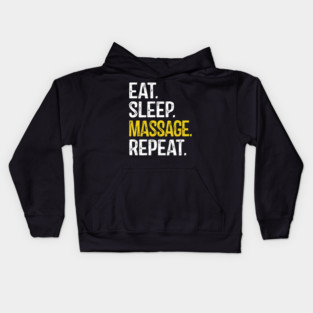Eat Sleep Massage Repeat Kids Hoodie