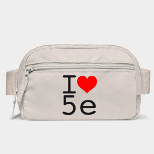 I Love 5e - Black text Bag