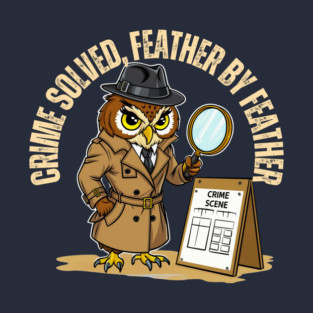 Crime Solved Feather by Feather T-Shirt