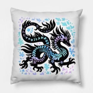 Aurora Dragon Pillow