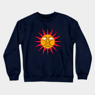 Folk Horror Wicker Man Sun Sigil Crewneck Sweatshirt