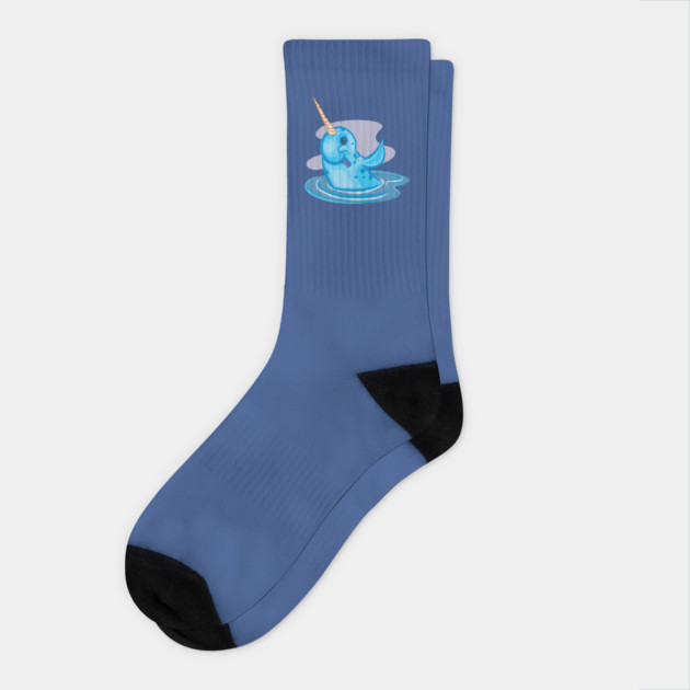 Narwhal Socks by majanation