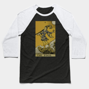 The Fool Tarot Card Baseball T-Shirt