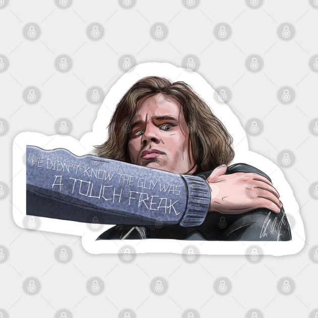 Three O'Clock High: Touch Freak Sticker by 51Deesigns