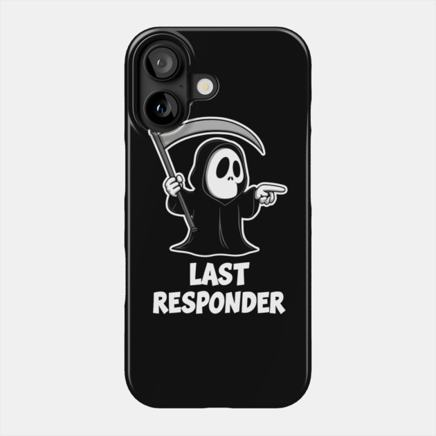 Cute Grim Reaper, Funny Dark Humor Phone Case by MakerMind8.2