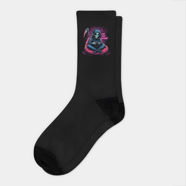 Final Boss Responder Socks by MakerMind8.2