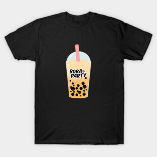 Boba Milk Tea Party T-Shirt