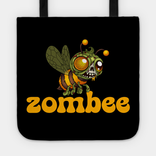 Cute Zombie Bee Tote by H. R. Sinclair