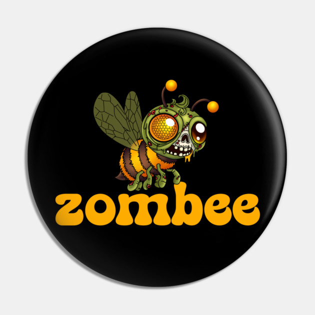 Cute Zombie Bee Pin by H. R. Sinclair