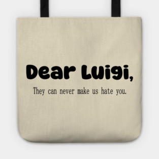 Dear Luigi Tee Tote