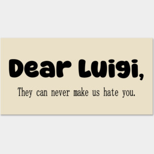 Dear Luigi Tee Posters and Art