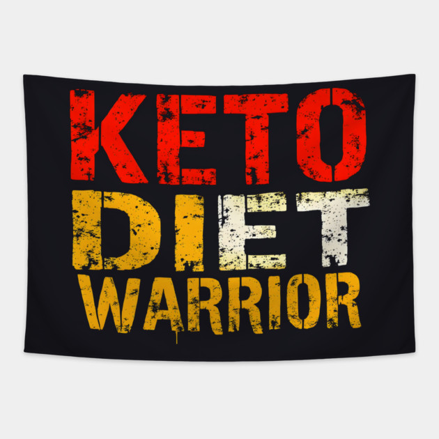 Keto Diet Warrior Tapestry by MakerMind8.2