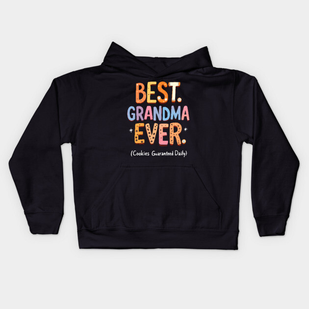 Best Grandma Ever Kids Hoodie by MakerMind8.2