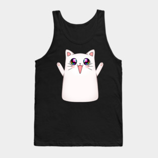 Kawaii Happy Cat, love Cats Tank Top