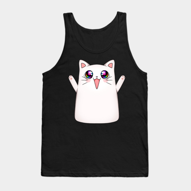 Kawaii Happy Cat, love Cats Tank Top by logiamerch