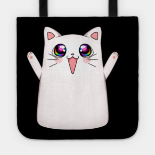 Kawaii Happy Cat, love Cats Tote