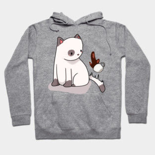 Funny Cat Spilling Drink, Love Cats Hoodie