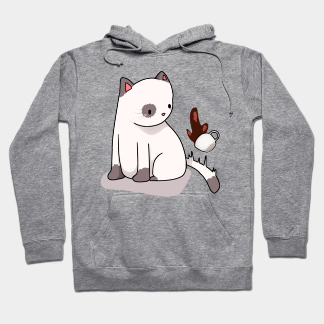 Funny Cat Spilling Drink, Love Cats Hoodie by logiamerch