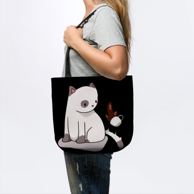 Funny Cat Spilling Drink, Love Cats by logiamerch