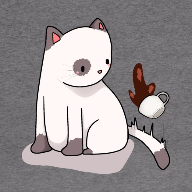 Funny Cat Spilling Drink, Love Cats by logiamerch