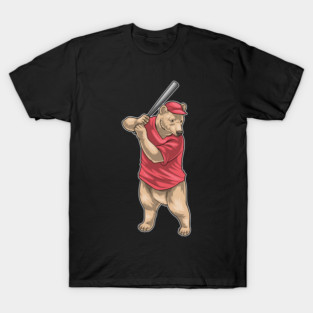 Bear Baseball Baseball bat T-Shirt