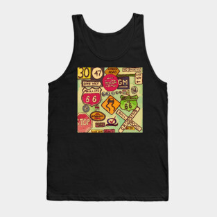 Road signs on Route 66 Tank Top