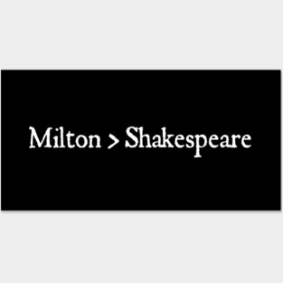 Milton > Shakespeare for Fans of Paradise Lost Author John Milton Posters and Art