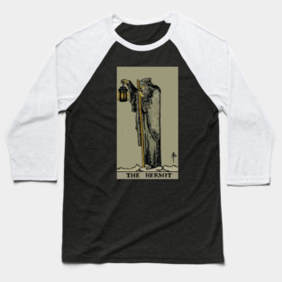 The Hermit Tarot Card Baseball T-Shirt