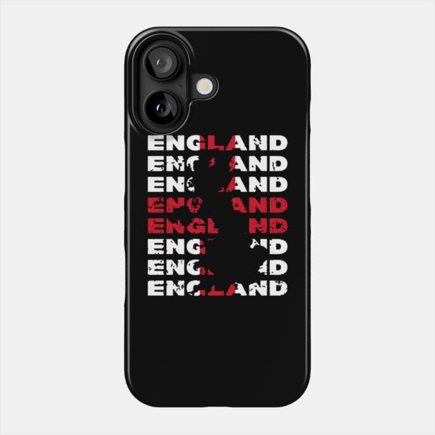 Grunge England Typography Design with Distressed Style Phone Case by TuncGK