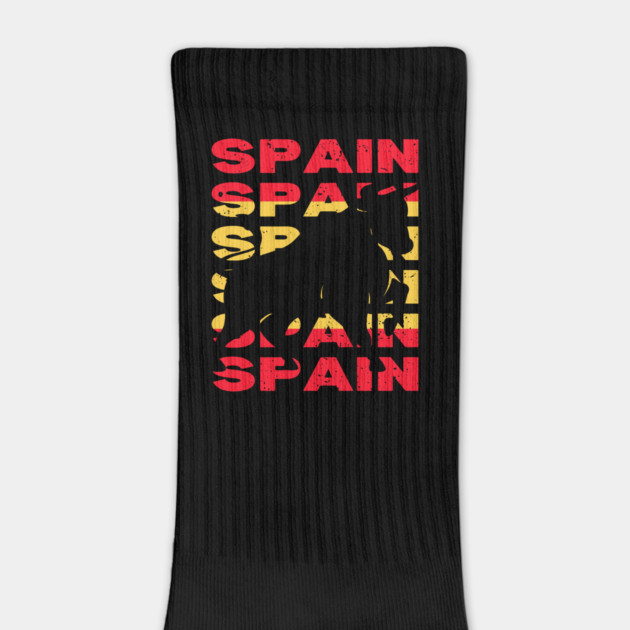 Retro Spanish Bull Flag - Spain by TuncGK