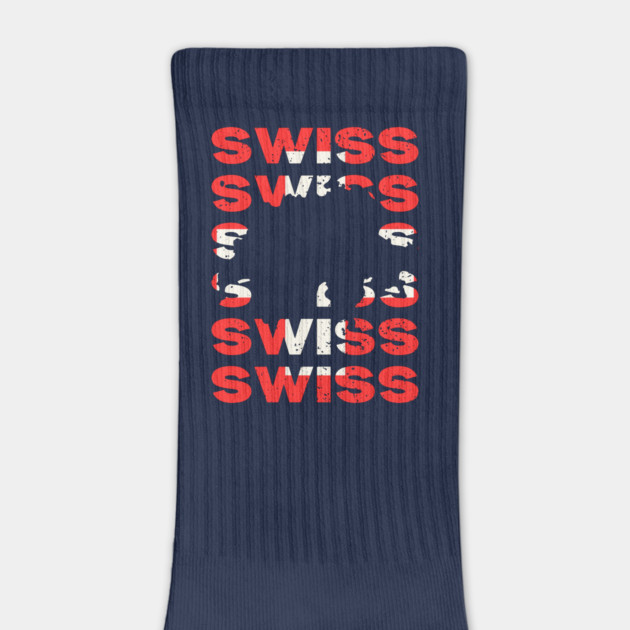 Switzerland Pride - Swiss Flag Retro by TuncGK