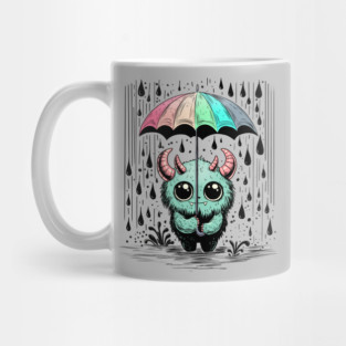 Monster in the Rain Mug