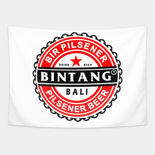 Bintang Bali Beer Balinese Souvenir Tapestry