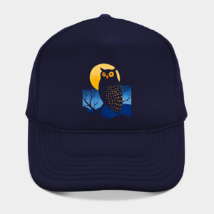 Lonely Owl - Monochromatic Winter - Wildlife Hat