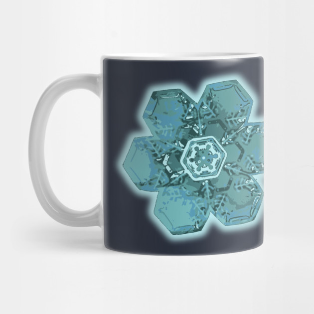 Teal Snowflake - Monochromatic Winter - Cold Lover by TuncGK
