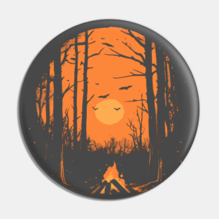 Winter Campfire - Monochromatic Winter - Sunset at Woods Pin