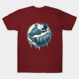 Frozen Earth - Monochromatic Winter T-Shirt