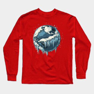 Frozen Earth - Monochromatic Winter Long Sleeve T-Shirt